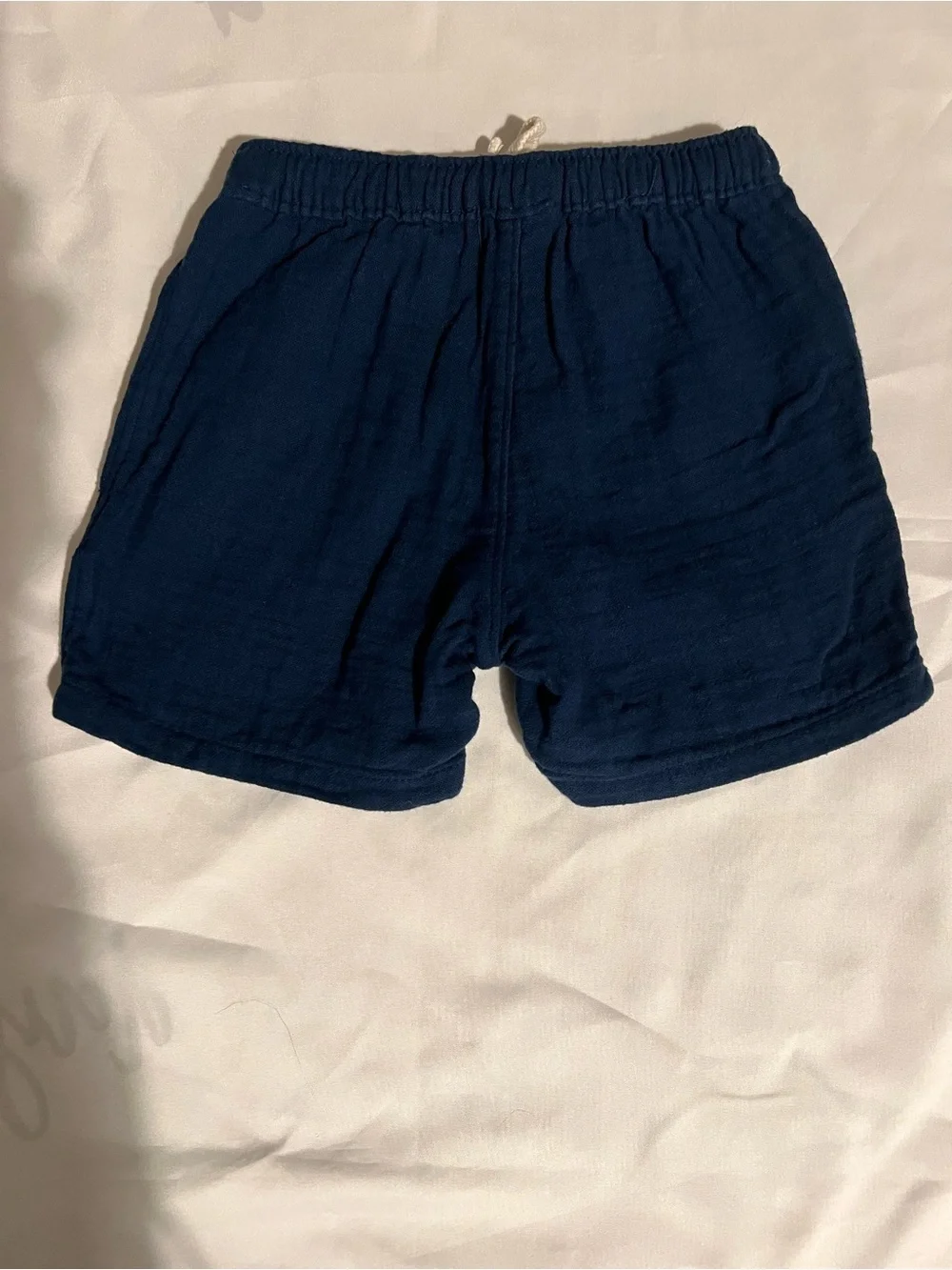 Old Navy Navy Blue Baby/Toddler Crinkle Cotton Short Set Size 18-24 Months